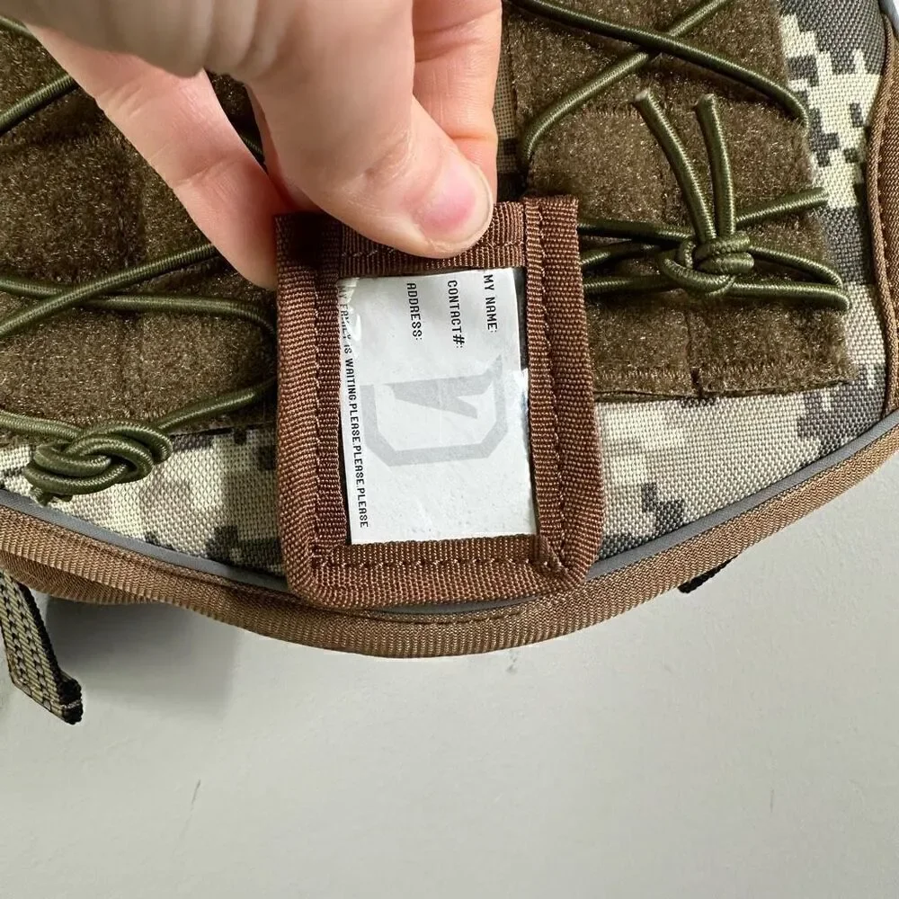 Tactical dog harness vest hiking camo print size medium - Picture 6 of 8